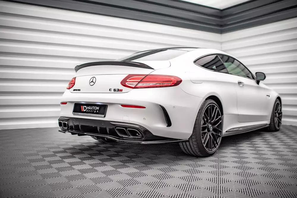Rear Splitter (With Vertical Bars) Mercedes-amg C 63amg Coupe Amg Aero Pack C205 Facelift