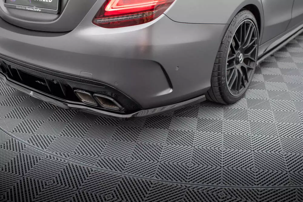 Rear Splitter (With Vertical Bars) Mercedes-amg C63 Sedan / Estate W205 Facelift - Image 4