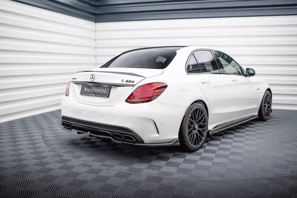 Rear Splitter (With Vertical Bars) Mercedes-amg C63 Sedan / Estate W205 / S205 - Image 5