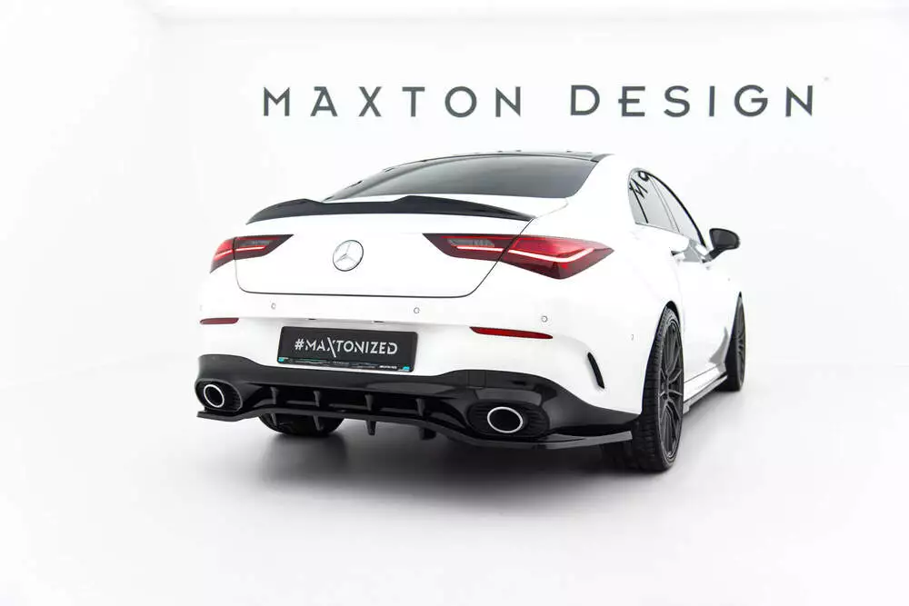 Rear Splitter (With Vertical Bars) Mercedes-amg Cla 35 / 45 Coupe / Shooting Brake C118 Facelift / X118 Facelift - Image 2