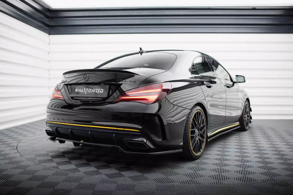 Rear Splitter (With Vertical Bars) Mercedes-amg Cla 45 C117 Facelift