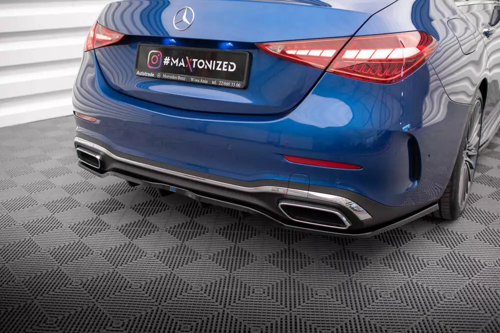 Rear Splitter (With Vertical Bars) Mercedes-benz C Amg-line W206