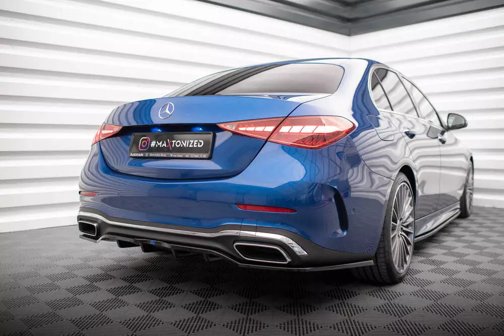 Rear Splitter (With Vertical Bars) Mercedes-benz C Amg-line W206 - Image 4