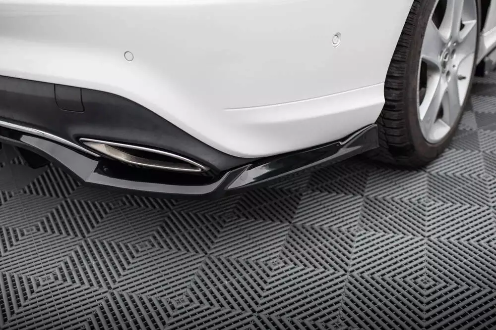 Rear Splitter (With Vertical Bars) Mercedes-benz Cla C117 Facelift - Image 3