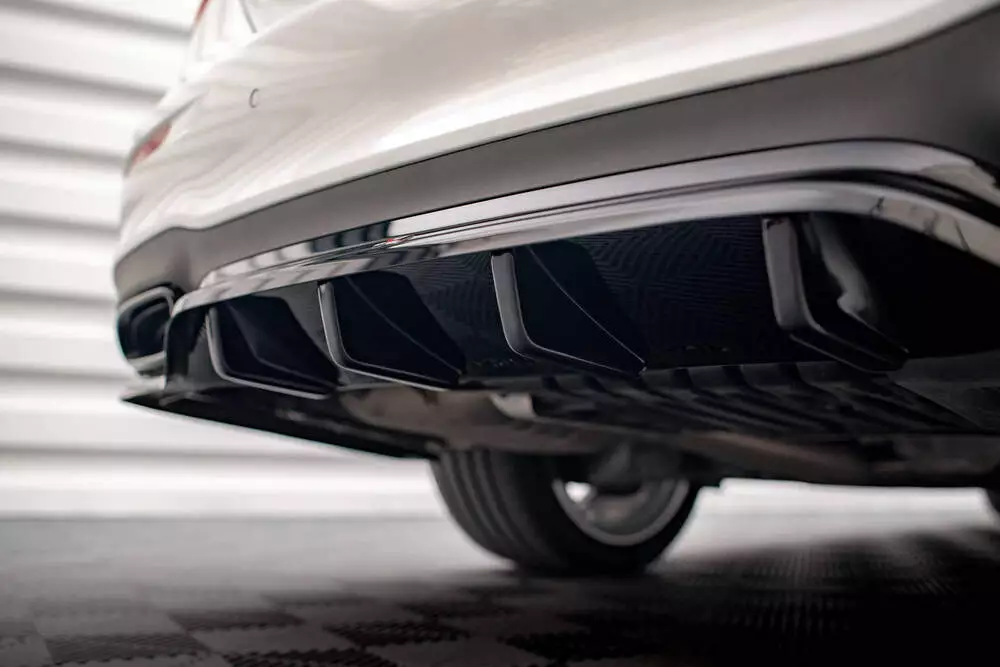 Rear Splitter (With Vertical Bars) Mercedes-benz E Amg-line Sedan W213 Facelift - Image 4
