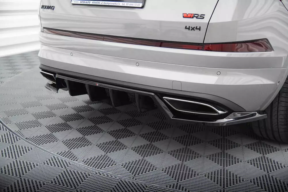 Rear Splitter (With Vertical Bars) Skoda Kodiaq Rs Mk1 / Mk1 Facelift
