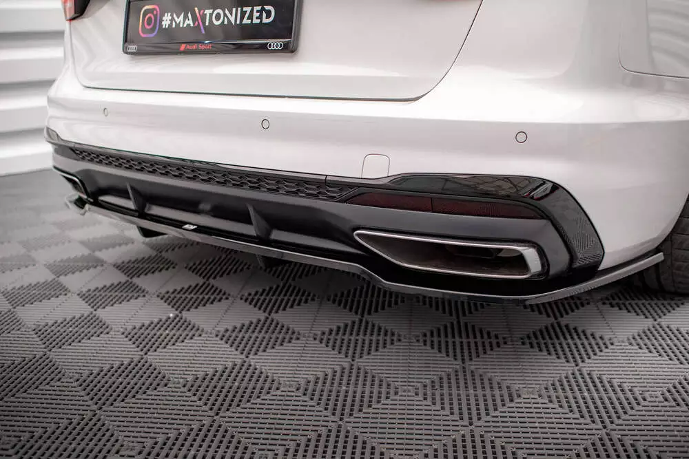 Rear Splitter (With Vertical Bars) V.1 Audi A4 S-line B9 Facelift - Image 4