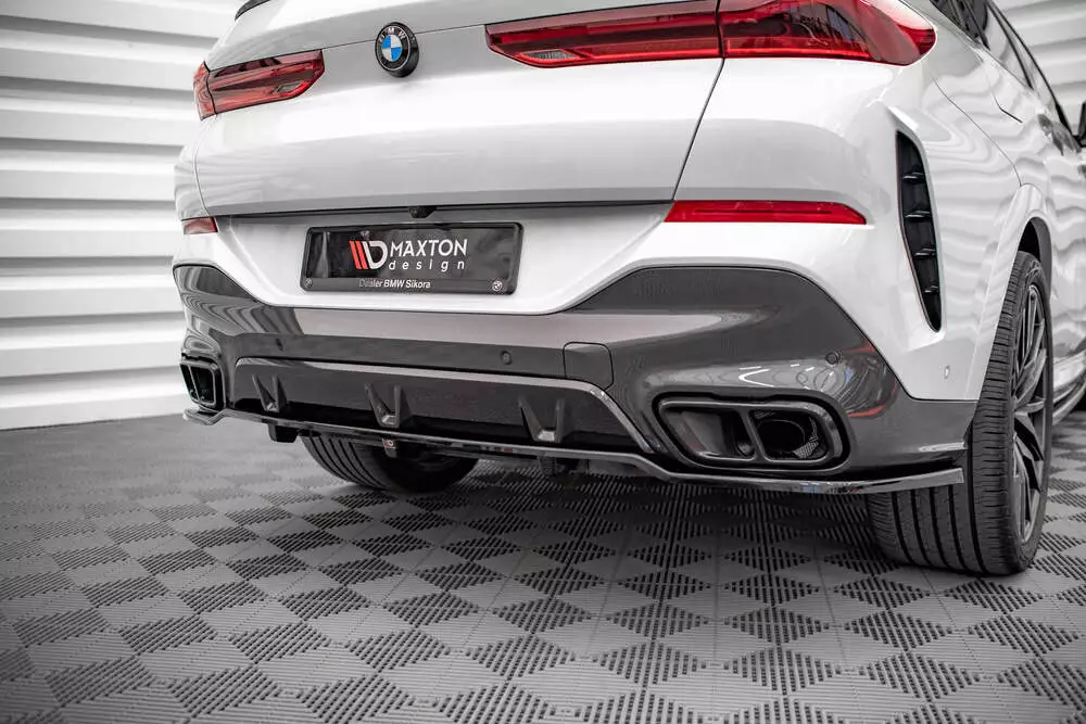 Rear Splitter (With Vertical Bars) V.1 Bmw X6 M-pack G06
