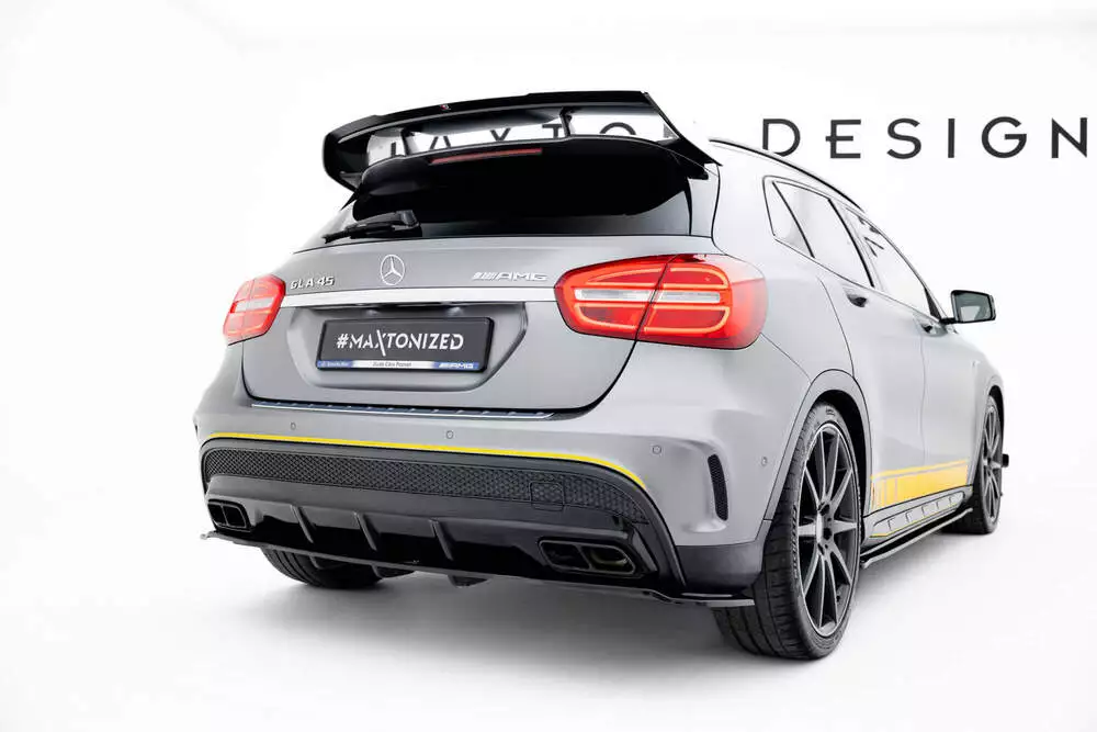Rear Splitter (With Vertical Bars) V.1 Mercedes-benz Gla 45 Amg