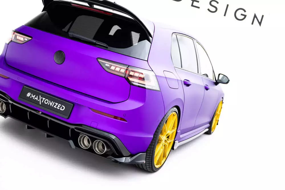 Rear Splitter (With Vertical Bars) V.1 Volkswagen Golf R Mk8 / Mk8 Facelift - Image 6