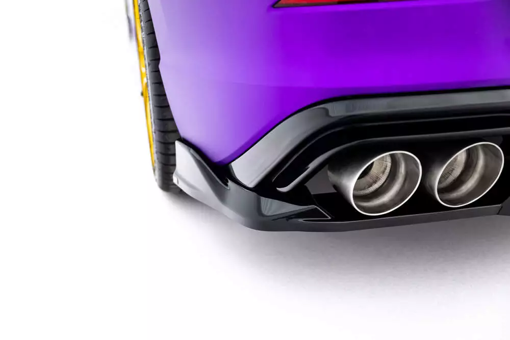 Rear Splitter (With Vertical Bars) V.1 Volkswagen Golf R Mk8 / Mk8 Facelift - Image 7