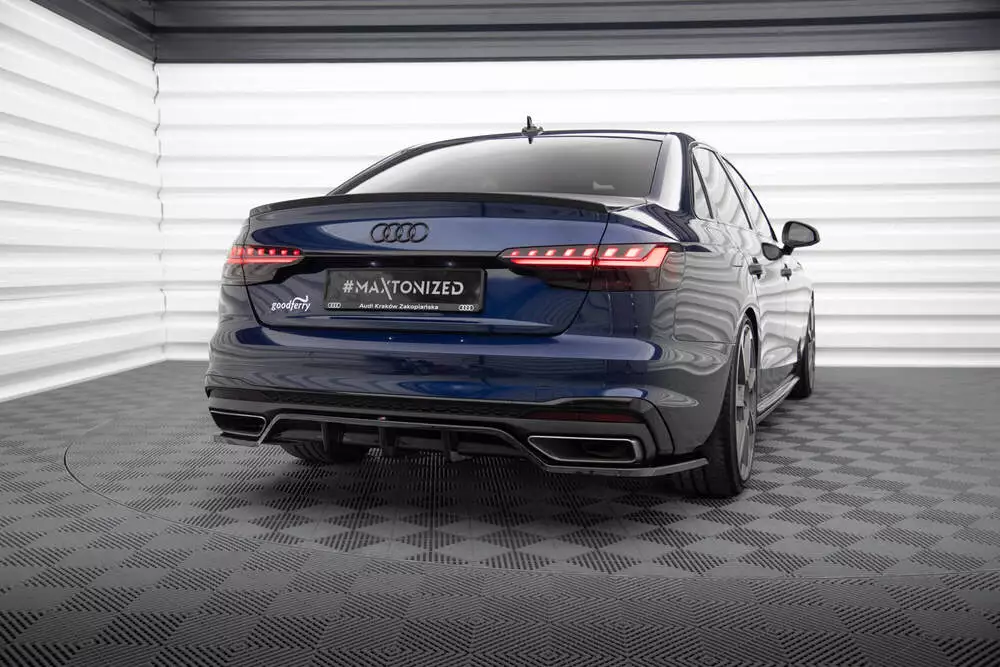 Rear Splitter (With Vertical Bars) V.2 Audi A4 S-line B9 Facelift - Image 2
