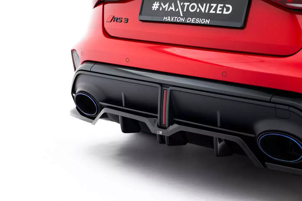 Rear Splitter (With Vertical Bars) V.2 Audi Rs3 Sedan 8y Facelift - Image 4