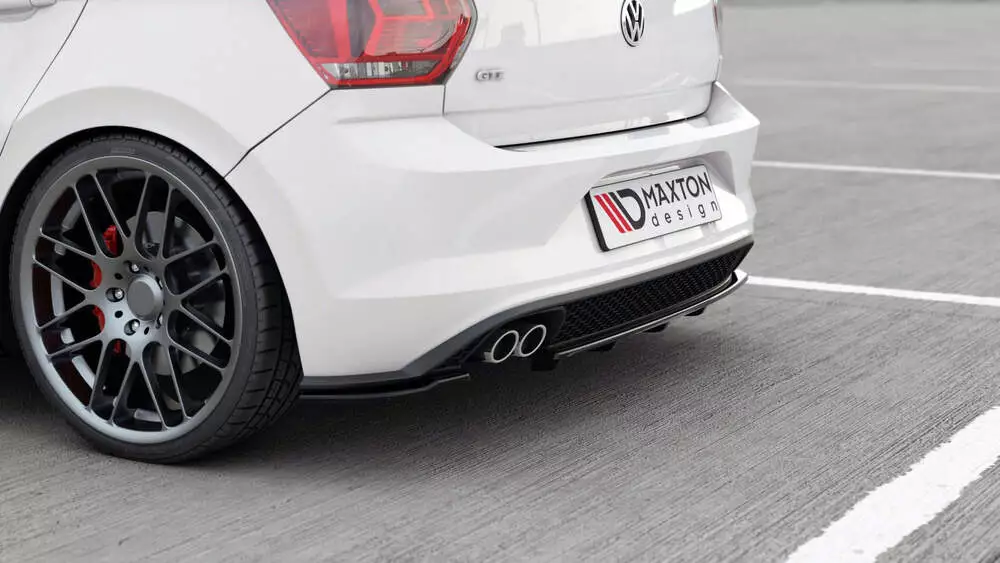 Rear Splitter (With Vertical Bars) Volkswagen Polo Gti / R-line Mk6