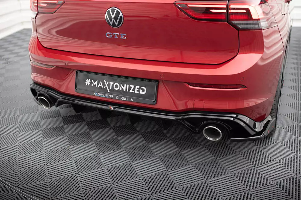Rear Valance + Exhaust Ends Imitation Volkswagen Golf Gte / R-line Mk8 / Mk8 Facelift - Image 4