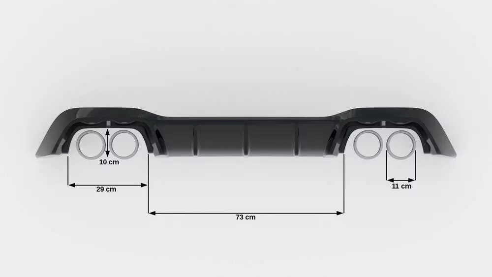 Rear Valance V.1 Volkswagen Golf R Mk8 Facelift - Image 7