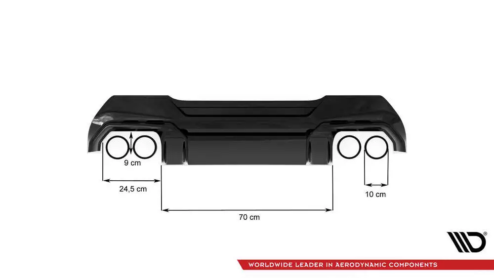 Rear Valance V.2 + Milltek Sport Exhaust Bmw 1 F40 M135i - Image 8