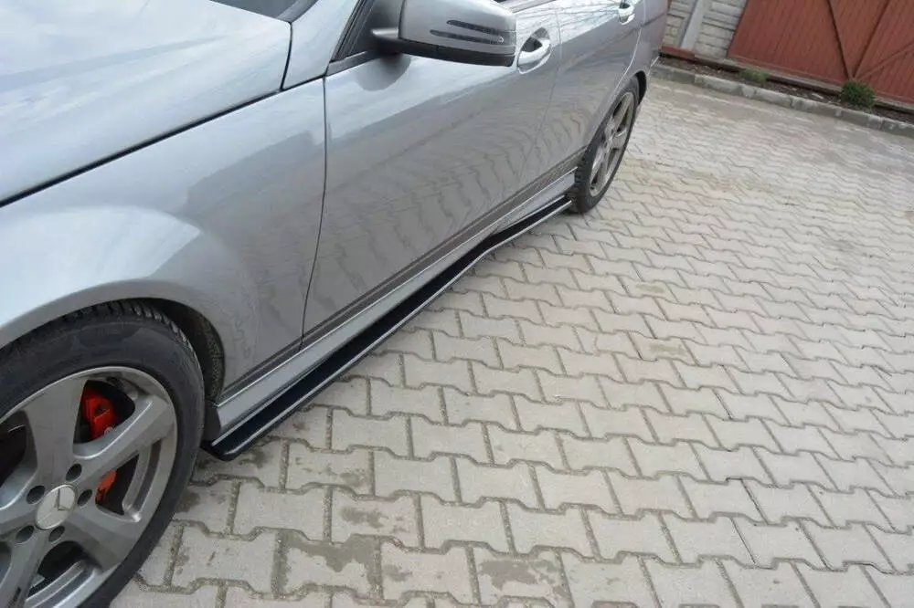 Side Skirts Diffusers Mercedes-benz C Sedan / Estate Amg-line W204 / S204 - Image 2