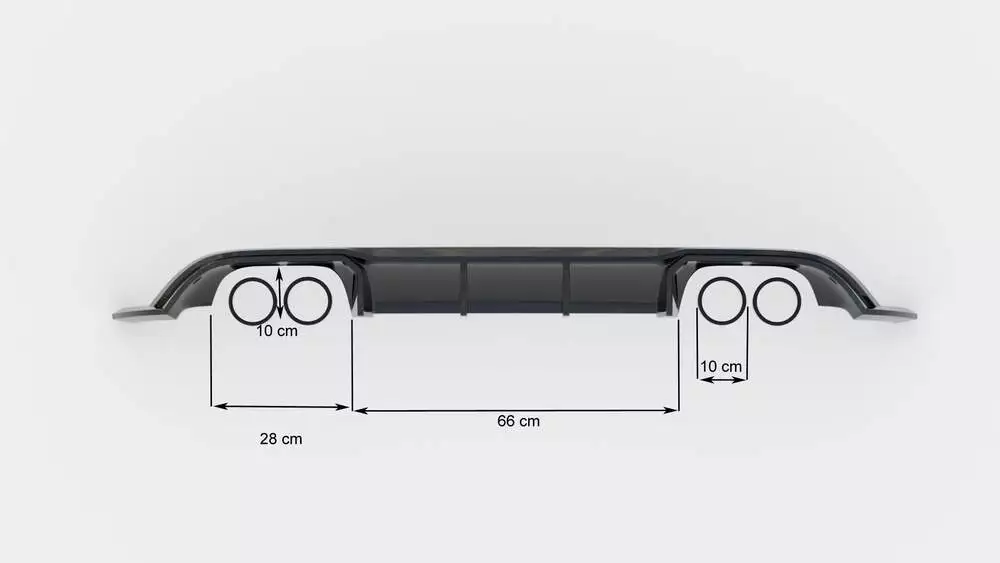 Set Of Splitters V.1 Volkswagen Golf R Hatchback Mk7 Facelift - Image 19