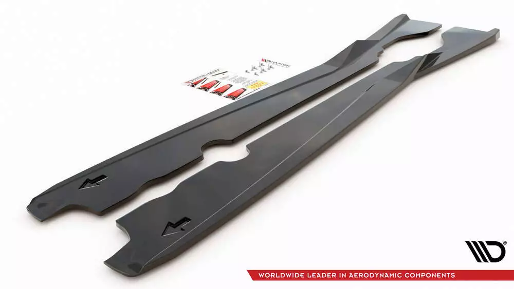 Side Skirts Diffusers Chevrolet Corvette C8 - Image 4