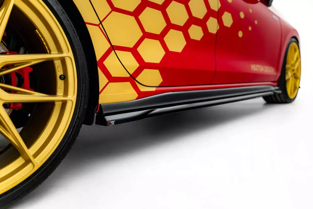 Side Skirts Diffusers V.1 Volkswagen Golf Gti Clubsport Mk8 Facelift - Image 2