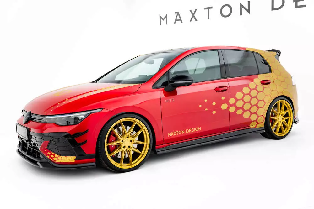 Side Skirts Diffusers V.1 Volkswagen Golf Gti Clubsport Mk8 Facelift - Image 3