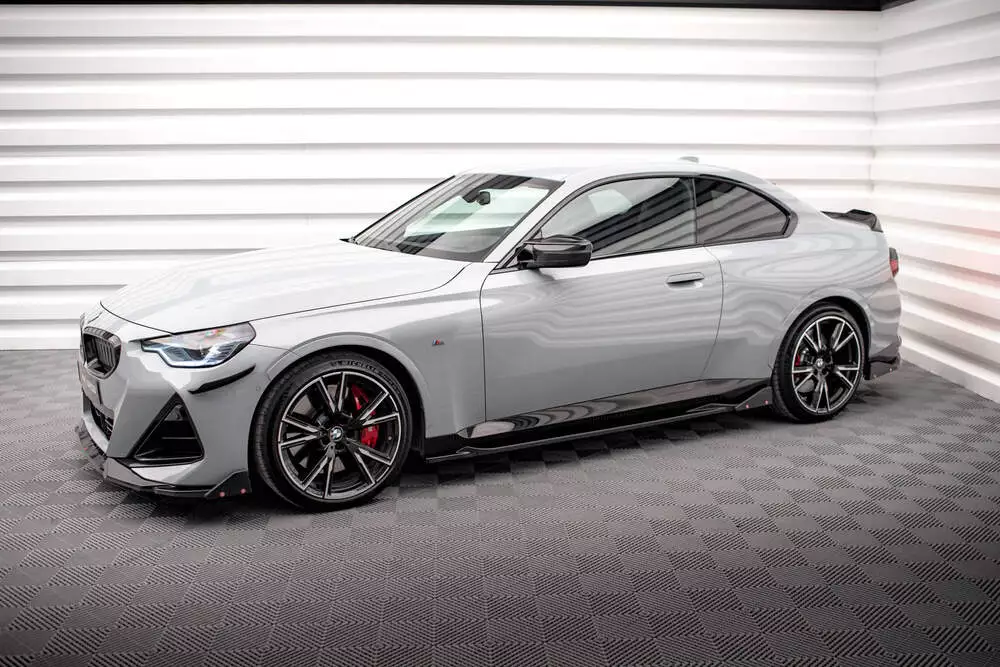 Side Skirts Diffusers V.2 + Flaps Bmw 2 Coupe M-pack / M240i G42 - Image 2