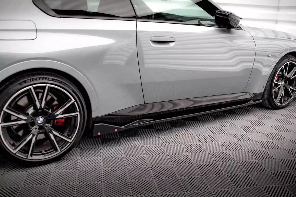 Side Skirts Diffusers V.2 + Flaps Bmw 2 Coupe M-pack / M240i G42 - Image 3