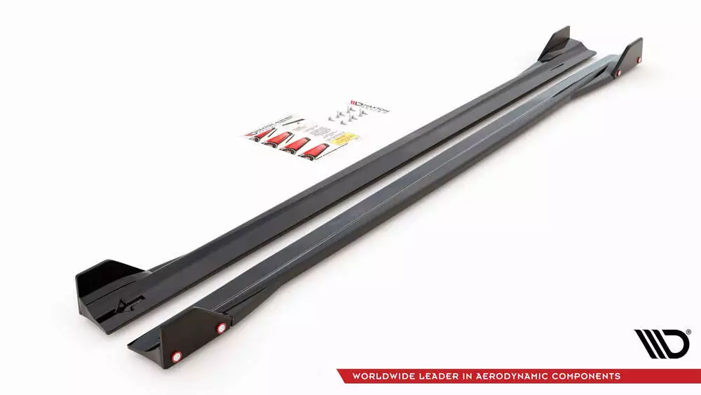 Side Skirts Diffusers V.2 + Flaps Mercedes-amg A45 S - Image 4