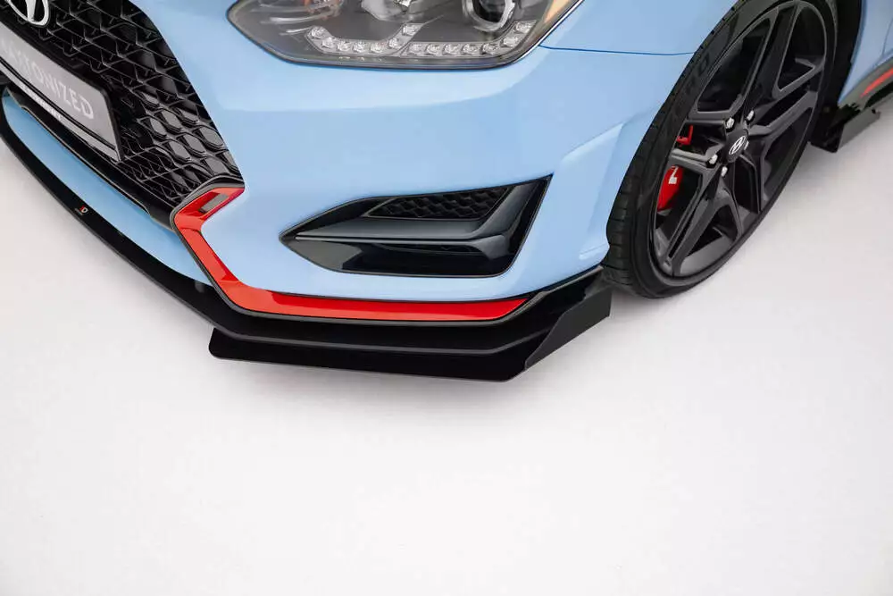 Street Pro Front Splitter + Flaps Hyundai Veloster N Mk2 - Image 2