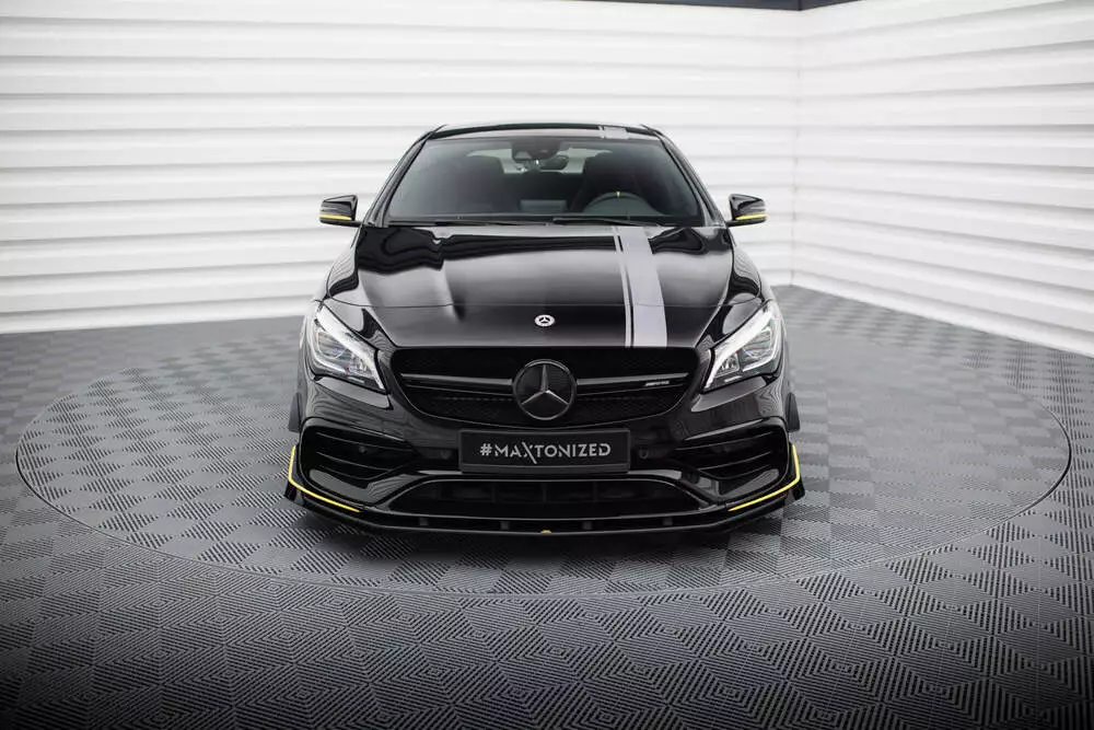 Street Pro Front Splitter + Flaps Mercedes-amg Cla 45 Aero C117 Facelift - Image 2