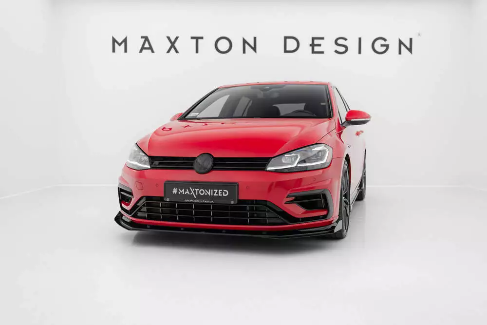 Street Pro Front Splitter + Flaps Volkswagen Golf R / R-line Mk7 Facelift