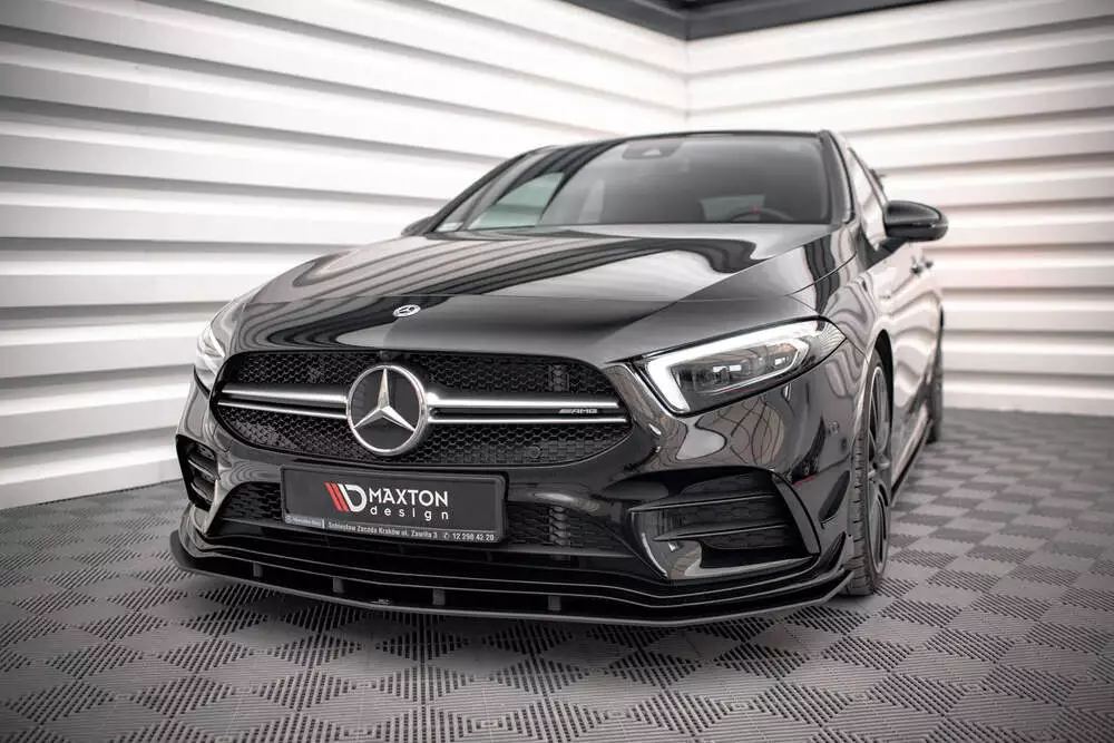 Street Pro Front Splitter Mercedes A35 Amg / Amg-line Aero Pack W177