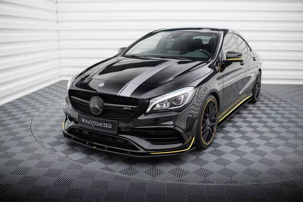 Street Pro Front Splitter Mercedes-amg Cla 45 Aero C117 Facelift - Image 3