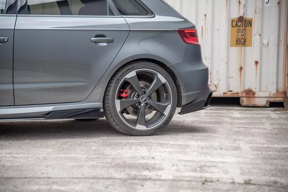 Street Pro Rear Side Splitters + Flaps Audi Rs3 8v Sportback - Image 2