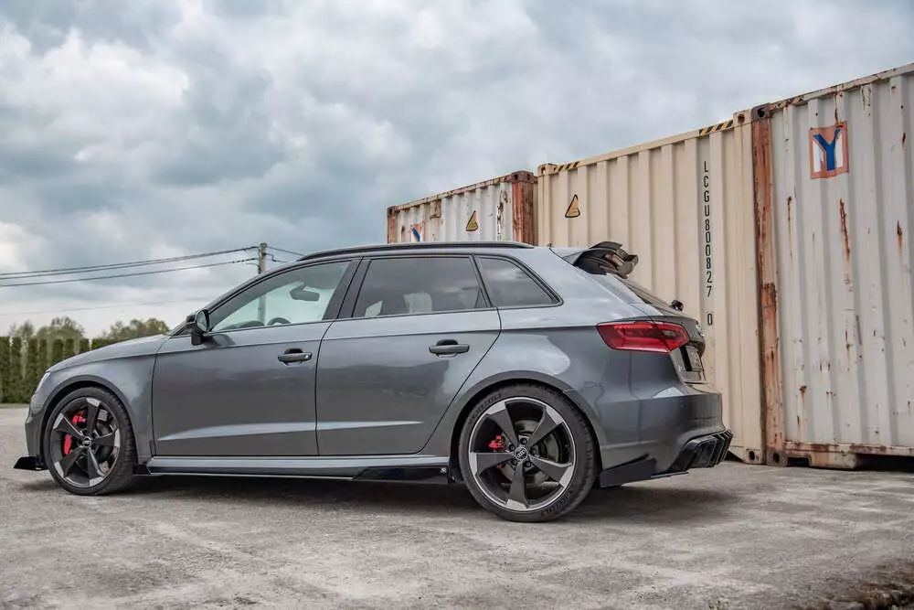 Street Pro Rear Side Splitters + Flaps Audi Rs3 8v Sportback - Image 5