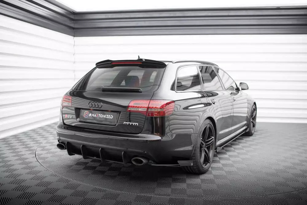 Street Pro Rear Side Splitters + Flaps Audi Rs6 Avant C6 - Image 2