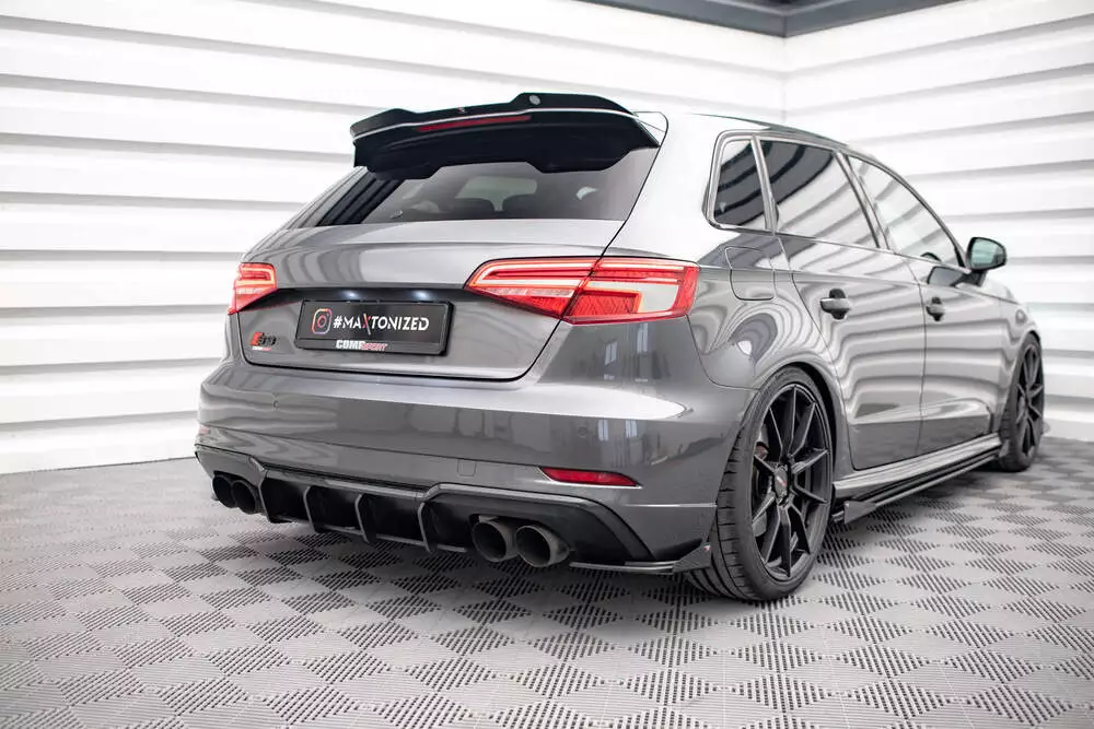 Street Pro Rear Side Splitters + Flaps Audi S3 Sportback 8v Facelift - Image 3