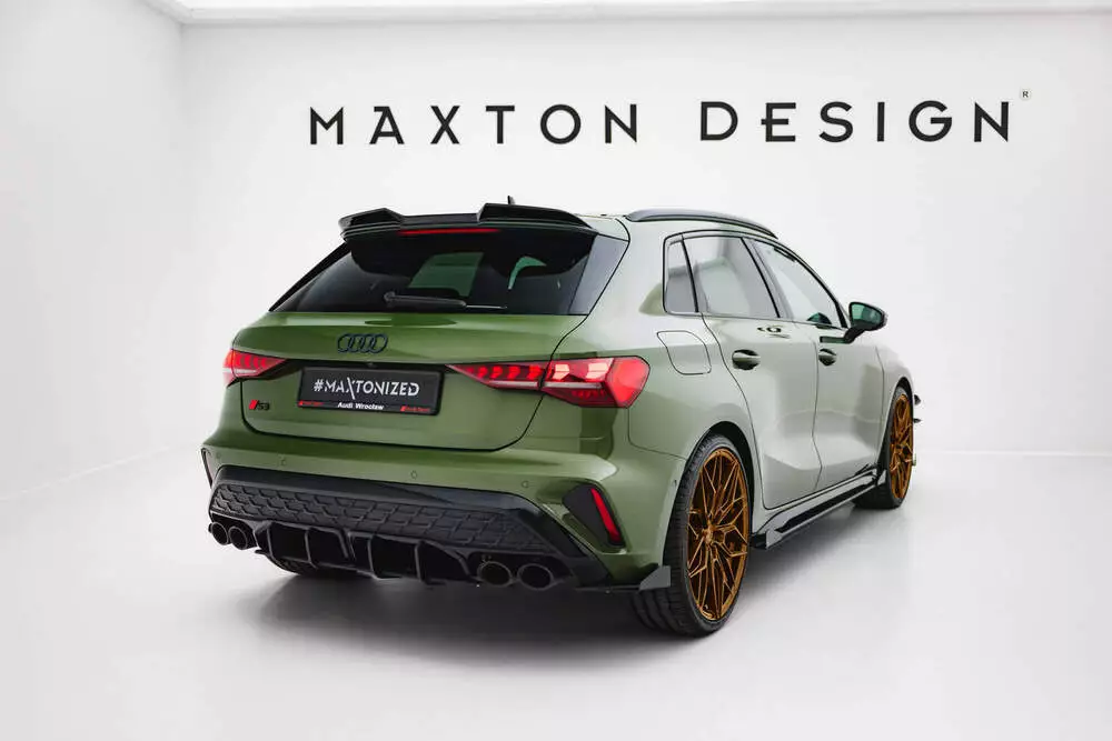 Street Pro Rear Side Splitters + Flaps Audi S3 Sportback 8y Facelift - Image 2
