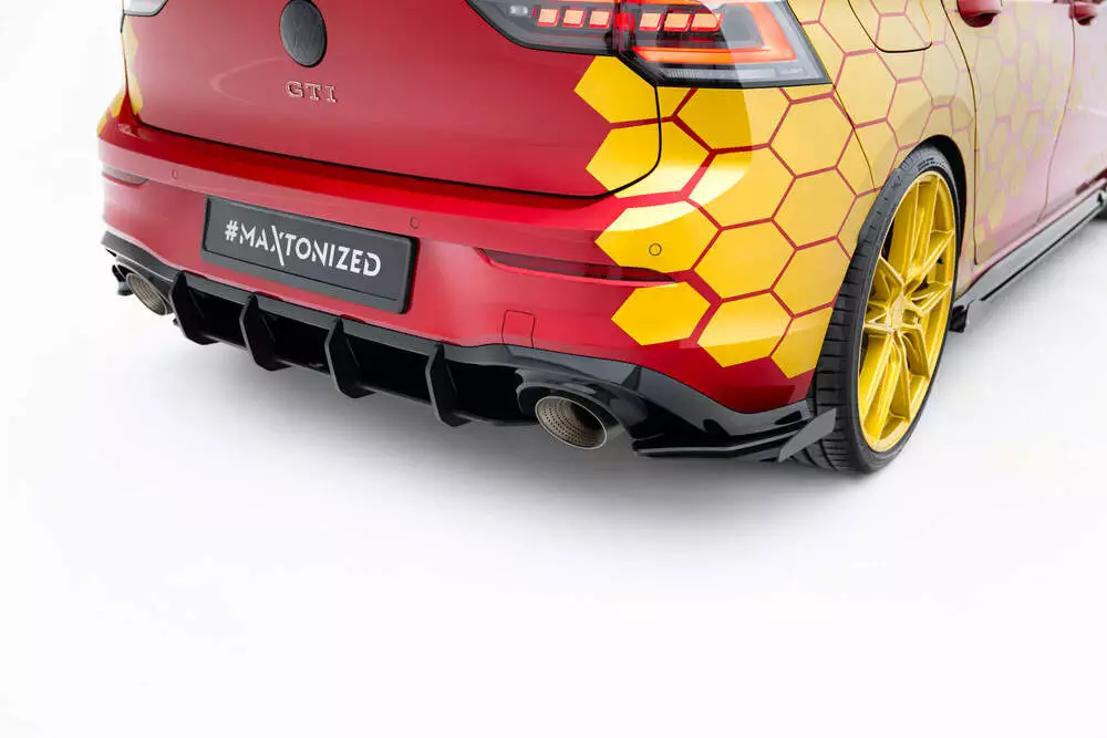Street Pro Rear Side Splitters + Flaps Volkswagen Golf Gti Clubsport Mk8 Facelift - Image 2