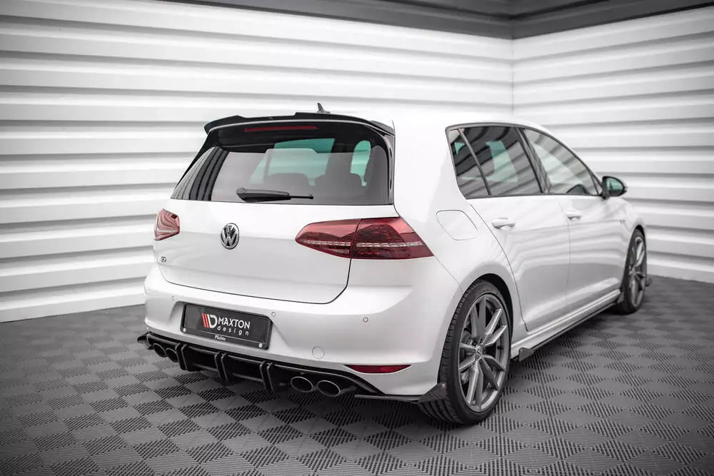 Street Pro Rear Side Splitters + Flaps Volkswagen Golf R Mk7 - Image 2