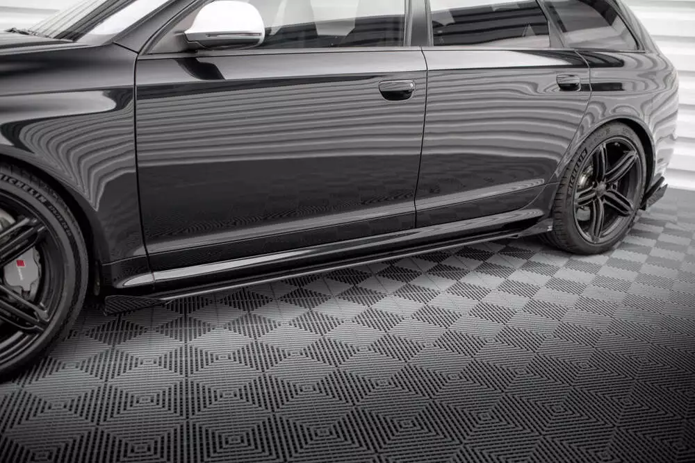 Street Pro Side Skirts Diffusers + Flaps Audi Rs6 Avant C6