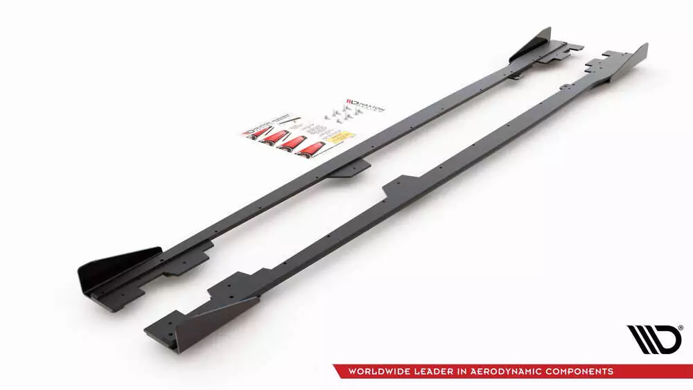 Street Pro Side Skirts Diffusers + Flaps Bmw 1 F21 M135i / M140i / M-pack - Image 5