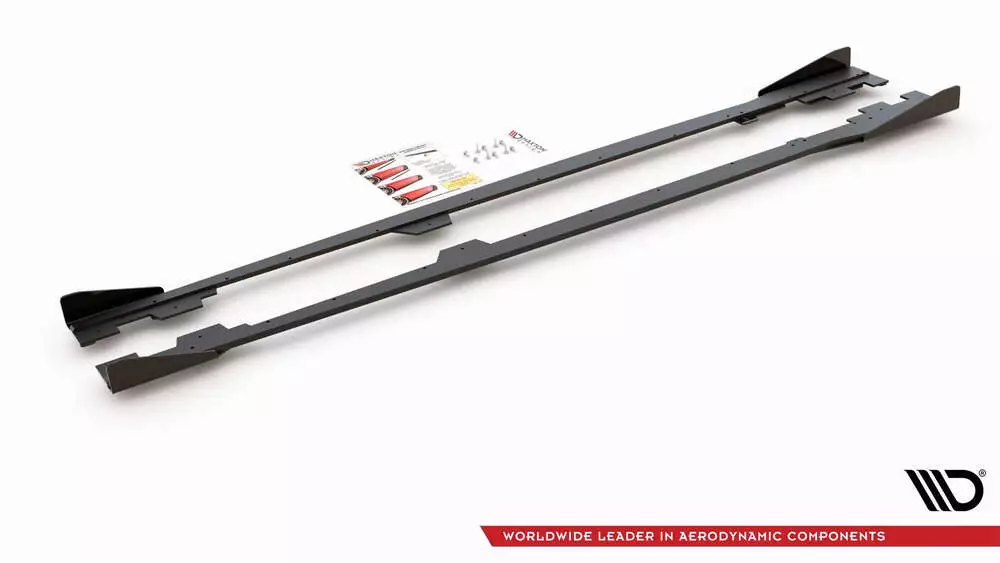 Street Pro Side Skirts Diffusers + Flaps Bmw 1 F21 M135i / M140i / M-pack - Image 6