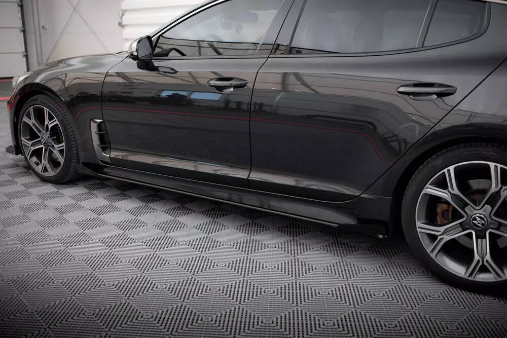 Street Pro Side Skirts Diffusers + Flaps Kia Stinger Gt / Gt-line / Standard Mk1 - Image 4