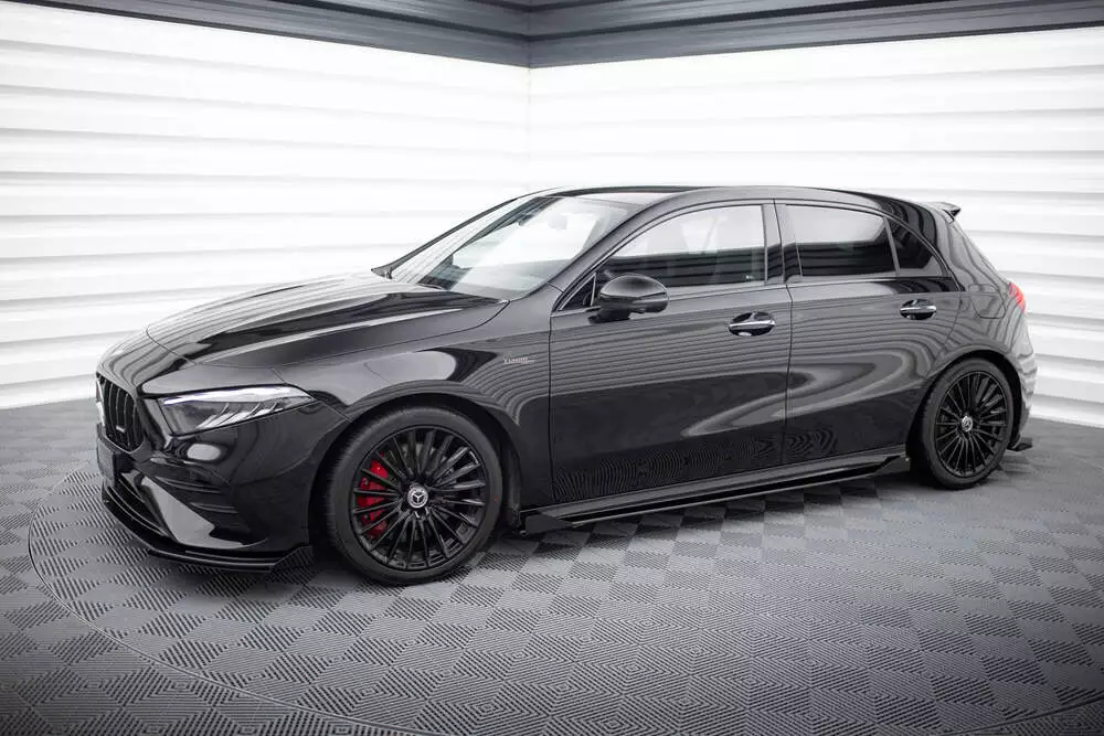 Street Pro Side Skirts Diffusers + Flaps Mercedes-amg A35 W177 Facelift - Image 4