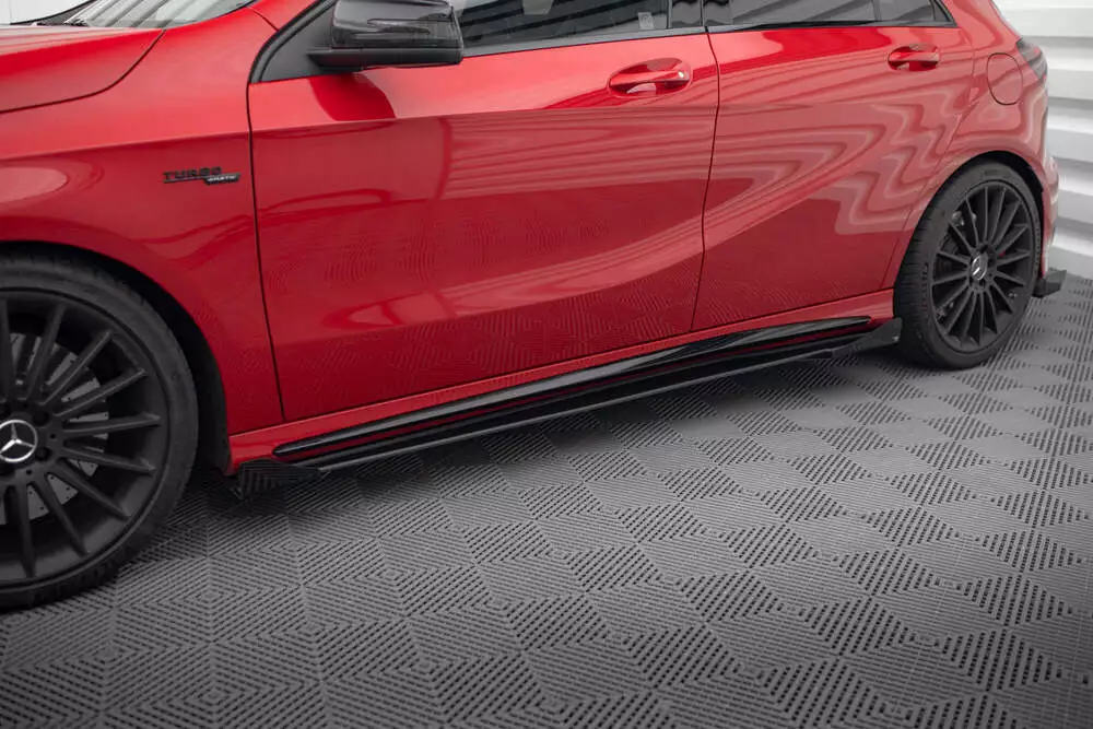 Street Pro Side Skirts Diffusers + Flaps Mercedes-benz A 45 Amg W176 Facelift