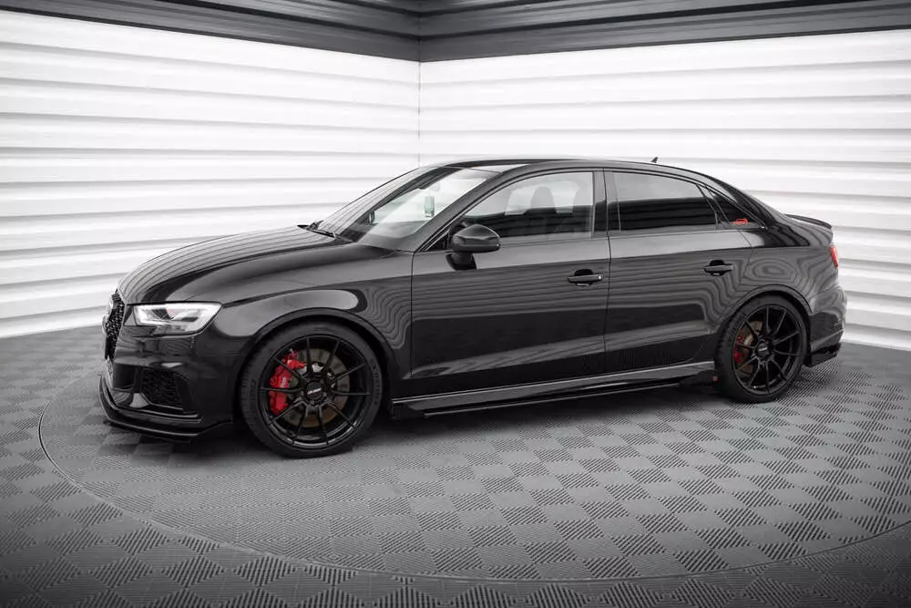 Street Pro Side Skirts Diffusers V.1 + Flaps Audi Rs3 Sedan 8v Facelift - Image 2