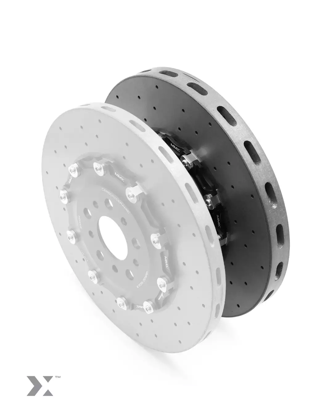 MMX / MMR 2-Piece 380mm x 36mm Carbon Ceramic front discs/rotors for BMW G8x - Image 2