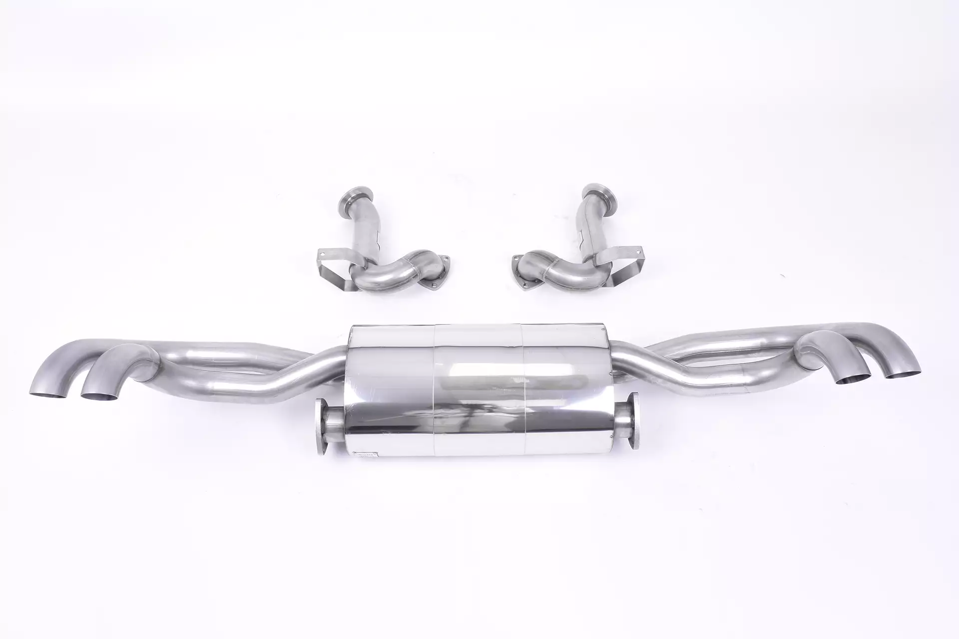 Non-Resonated (Louder) Cat-Back Exhaust System - Uses OE Trims - V8 4.2 FSI Quattro